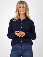Kate & Pippa Sofi Cardigan In Navy-Kate & Pippa Autumn/Winter Ladies Clothing