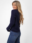 Kate & Pippa Sofi Cardigan In Navy-Kate & Pippa Autumn/Winter Ladies Clothing