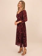 Kate & Pippa Streasa Midi Dress In Plum-Kate & Pippa