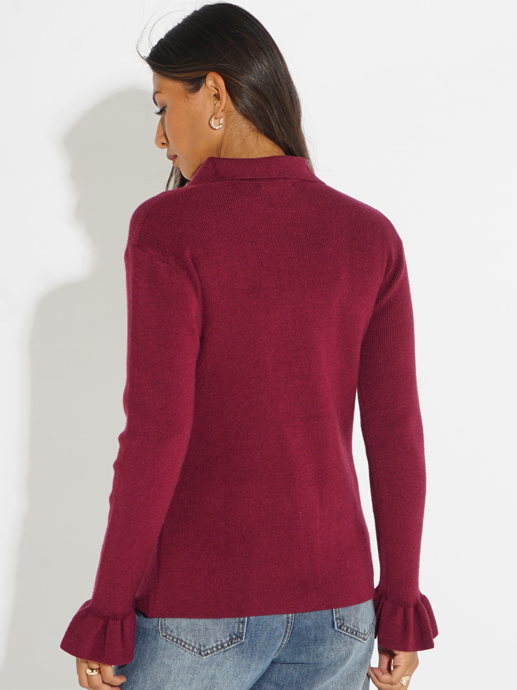 Kate & Pippa Sutton Knit Top In Plum-Kate & Pippa