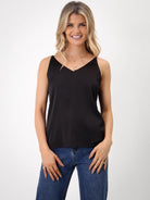 Kate & Pippa Sylvie Cami In Black-Kate & Pippa