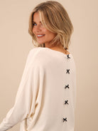 Kate & Pippa Venice Bow Knit In Cream-Kate & Pippa