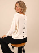 Kate & Pippa Venice Bow Knit In Cream-Kate & Pippa