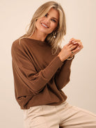 Kate & Pippa Venice Bow Knit In Mocha-Kate & Pippa
