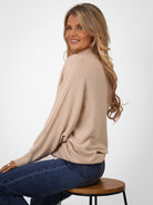 Kate & Pippa Verona Knit Jumper In Beige-Kate & Pippa Autumn/Winter Ladies Clothing