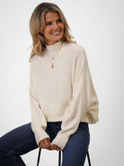 Kate & Pippa Verona Knit Jumper In Cream-Kate & Pippa Autumn/Winter Ladies Clothing