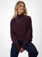 Kate & Pippa Verona Knit Jumper In Mulberry-Kate & Pippa Autumn/Winter Ladies Clothing