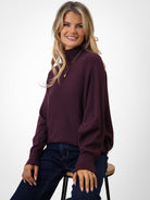 Kate & Pippa Verona Knit Jumper In Mulberry-Kate & Pippa Autumn/Winter Ladies Clothing