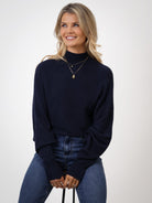Kate & Pippa Verona Knit Jumper In Navy-Kate & Pippa Autumn/Winter Ladies Clothing