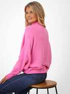 Kate & Pippa Verona Knit Jumper In Pink-Kate & Pippa Autumn/Winter Ladies Clothing