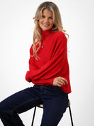 Kate & Pippa Verona Knit Jumper In Red-Kate & Pippa Autumn/Winter Ladies Clothing