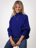 Kate & Pippa Verona Knit Jumper In Royal Blue-Kate & Pippa Autumn/Winter Ladies Clothing