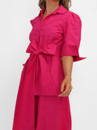 Kate & Pippa Whitney Midi Dress In Cerise Pink-Kate & Pippa