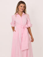 Kate & Pippa Whitney Midi Dress In Light Pink-Kate & Pippa