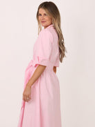 Kate & Pippa Whitney Midi Dress In Light Pink-Kate & Pippa