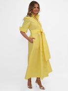 Kate & Pippa Whitney Midi Dress In Yellow-Kate & Pippa