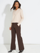 Kate & Pippa Yale Trousers In Chocolate Brown-Kate & Pippa
