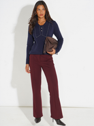 Kate & Pippa Yale Trousers In Mulberry-Kate & Pippa