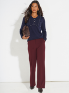 Kate & Pippa Yale Trousers In Mulberry-Kate & Pippa