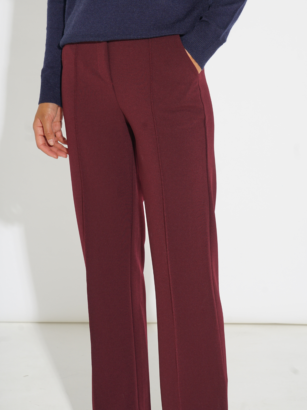 Kate & Pippa Yale Trousers In Mulberry-Kate & Pippa