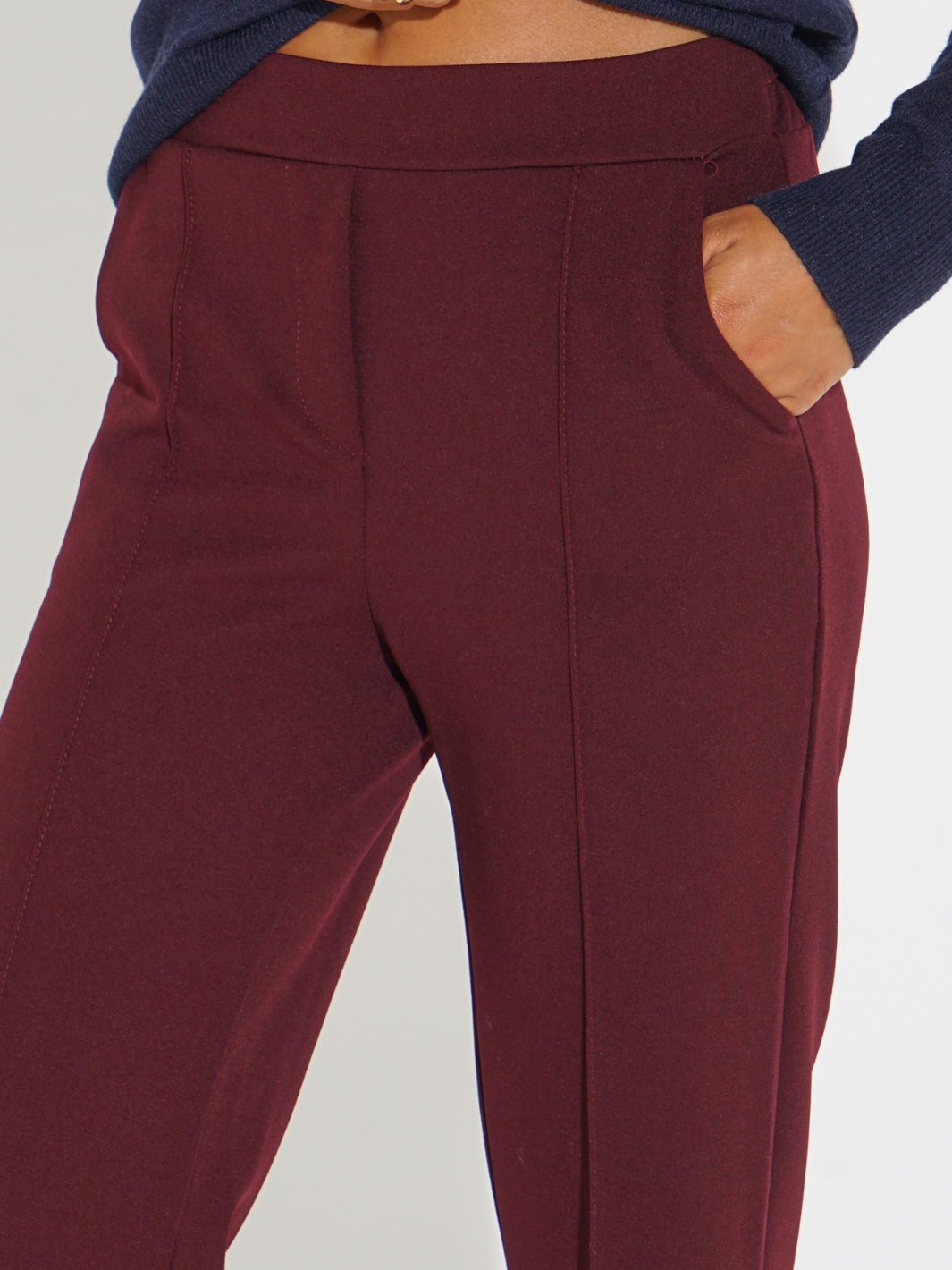 Kate & Pippa Yale Trousers In Mulberry-Kate & Pippa