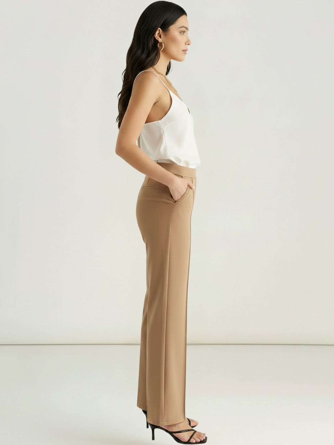 Kate & Pippa Yale Trousers In Tan-Kate & Pippa