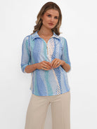 Kate & Pippa Zip Top In Light Blue-Kate & Pippa