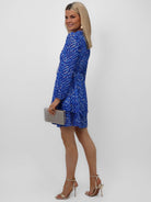 Kate & Pippa Latina Mini Dress In Blue Print-Kate & Pippa