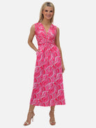 Kate & Pippa Servino Culotte Jumpsuit In Pink Print-Kate & Pippa