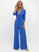 Kate & Pippa Sophia Jumpsuit In Blue Print-Kate & Pippa