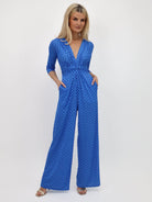 Kate & Pippa Sophia Jumpsuit In Blue Print-Kate & Pippa