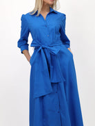 Kate & Pippa Victoria Maxi Dress In Blue-Kate & Pippa