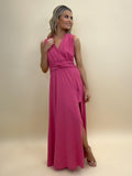 Kate & Pippa Amy Maxi Dress In French Pink Sparkle-Kate and Pippa