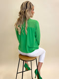 Kate & Pippa Band Top In Green-Kate & Pippa