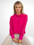 Kate & Pippa Bella Bow Band Top In Pink-Kate & Pippa