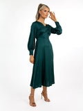Kate & Pippa Birkin Dress In Dark Green-Kate & Pippa