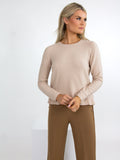 Kate & Pippa Emilia Frill Knit In Beige-Kate & Pippa