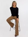 Kate & Pippa Emilia Frill Knit In Black-Kate & Pippa