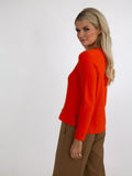 Kate & Pippa Emilia Frill Knit In Orange-Kate & Pippa