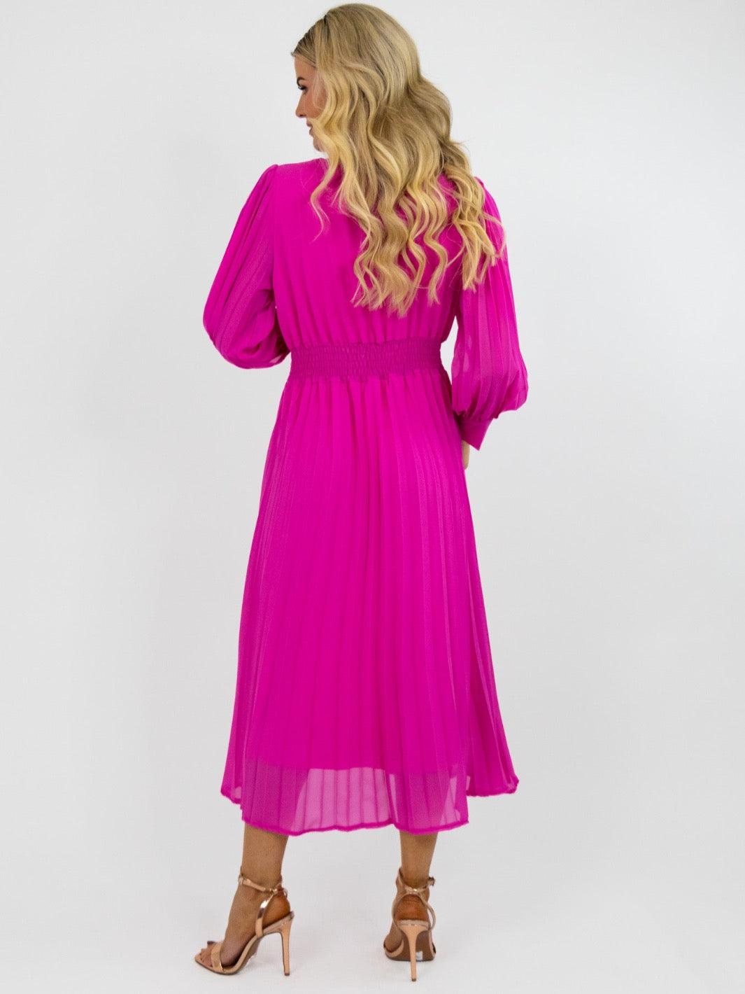 Pippa pleated outlet dress