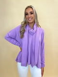 Kate & Pippa Matera Scarf In Lilac-Kate & Pippa