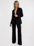 Kate & Pippa Palermo Wide Leg Trousers In Black-Kate & Pippa