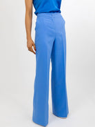 Kate & Pippa Palermo Wide Leg Trousers In Sky Blue-Nicola Ross