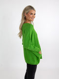 Kate & Pippa Roma Knit Jumper In Lime Green-Kate & Pippa