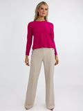 Kate & Pippa Sardinia Button Trousers In Butter-Kate & Pippa