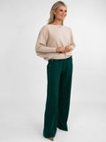 Kate & Pippa Sardinia Button Trousers In Emerald Green-Kate & Pippa