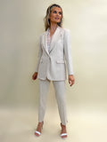 Kate & Pippa Sassari Blazer In Beige-Kate & Pippa
