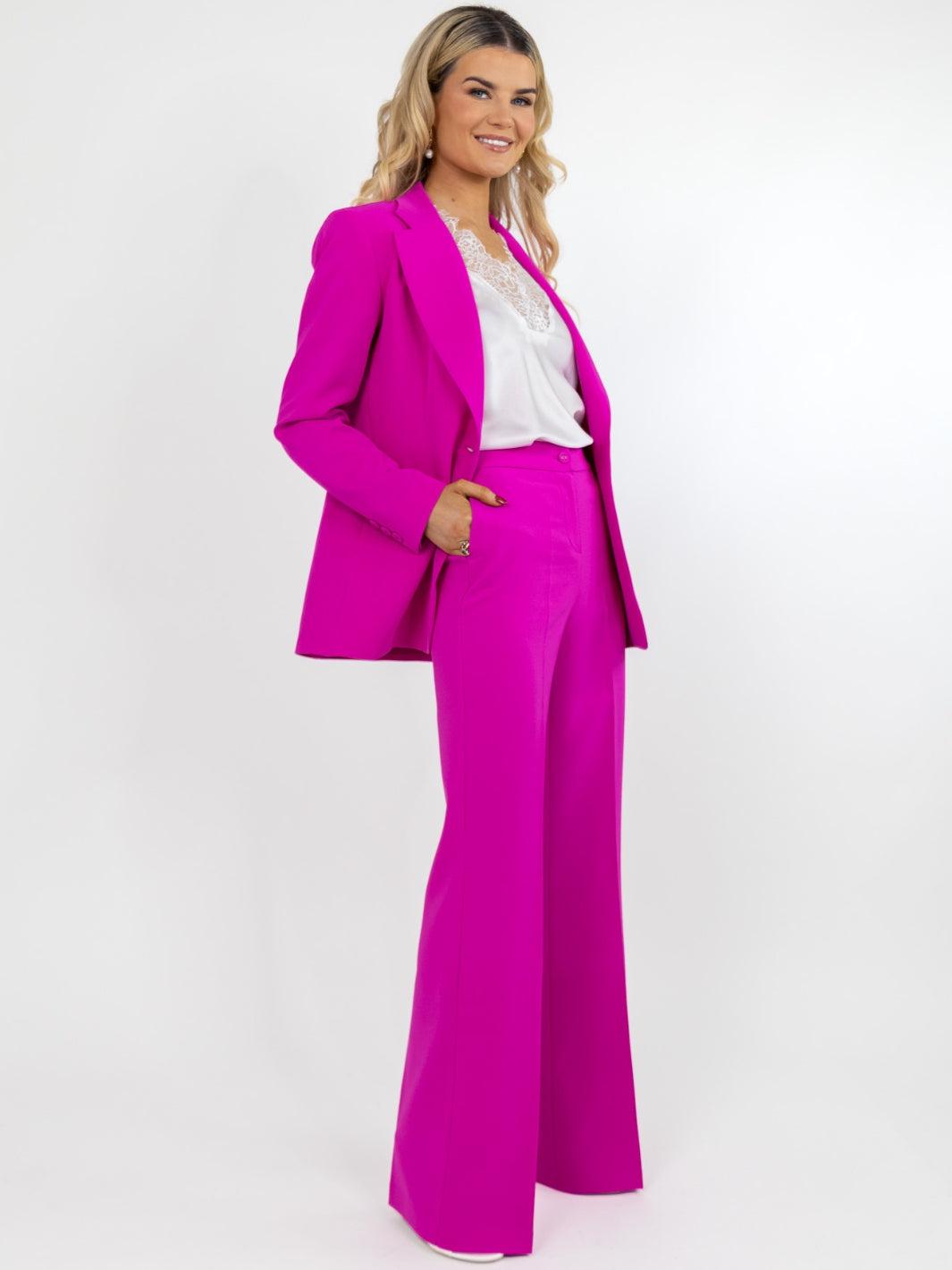 Kate & Pippa Sassari Blazer In Fuchsia Pink-Nicola Ross