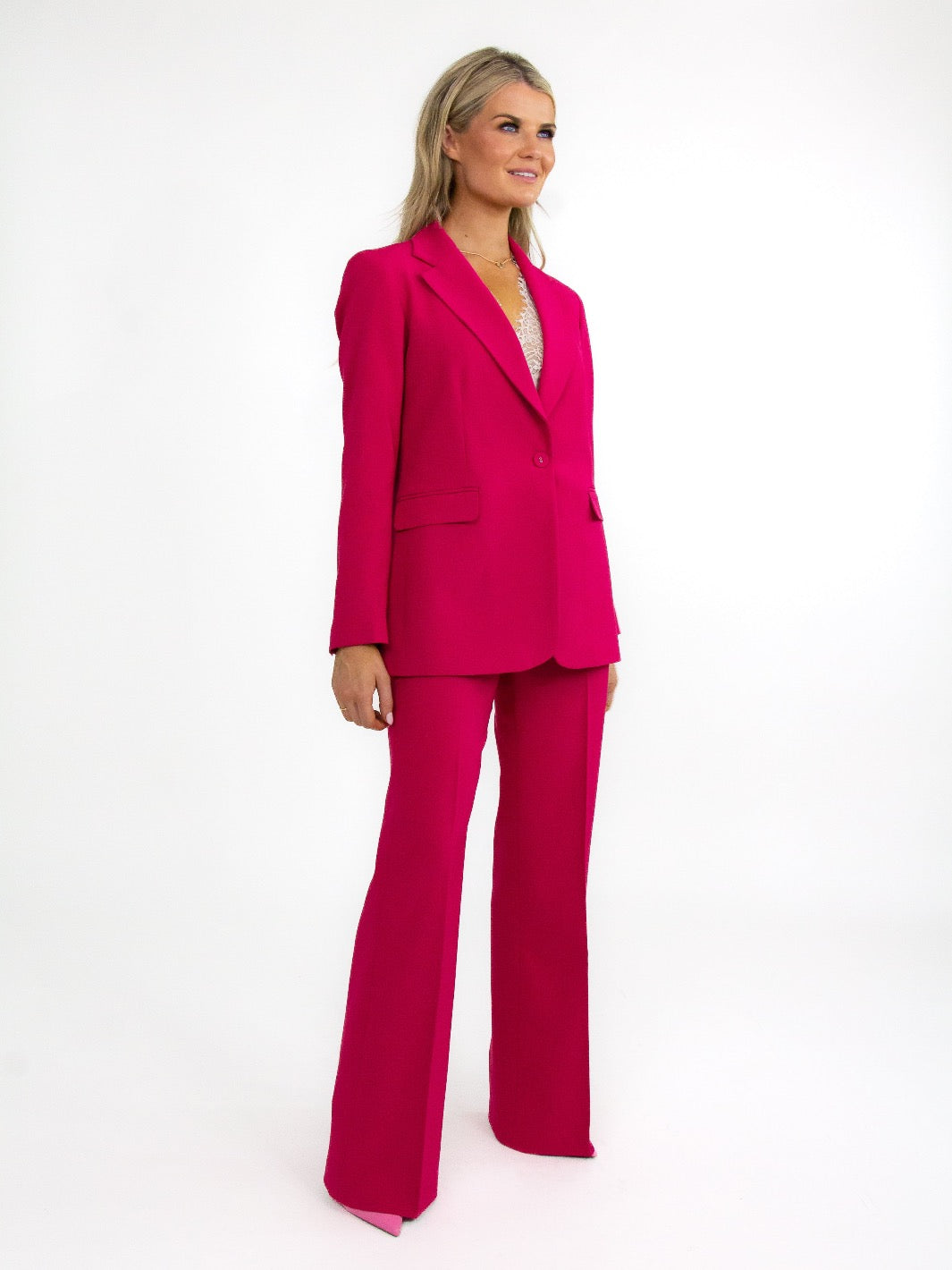 Kate & Pippa Sassari Blazer In Pink-Kate & Pippa