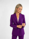 Kate & Pippa Sassari Blazer In Purple-Kate & Pippa